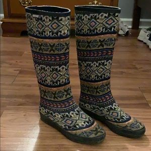 MUKLUKS Rainboots sz 8